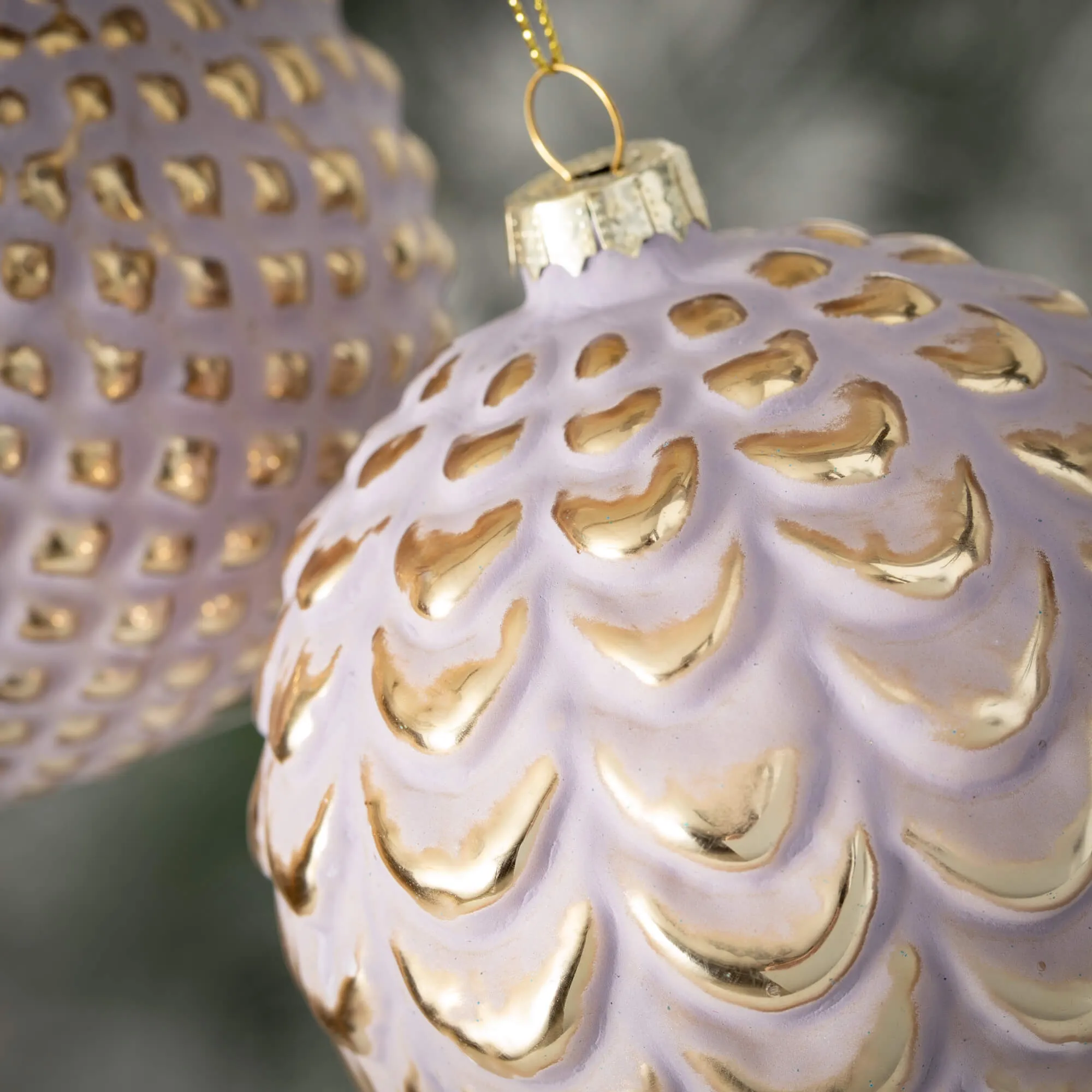 4"H Sullivans Modern Ornament - Set of 2, Multicolored Christmas Ornaments
