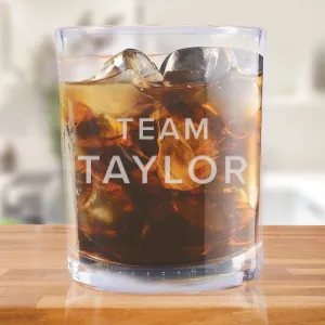 Billions Team Taylor Rocks Glass