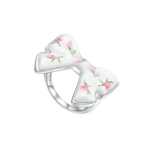 CERAMICS BOWKNOT RING / PINK&GREEN