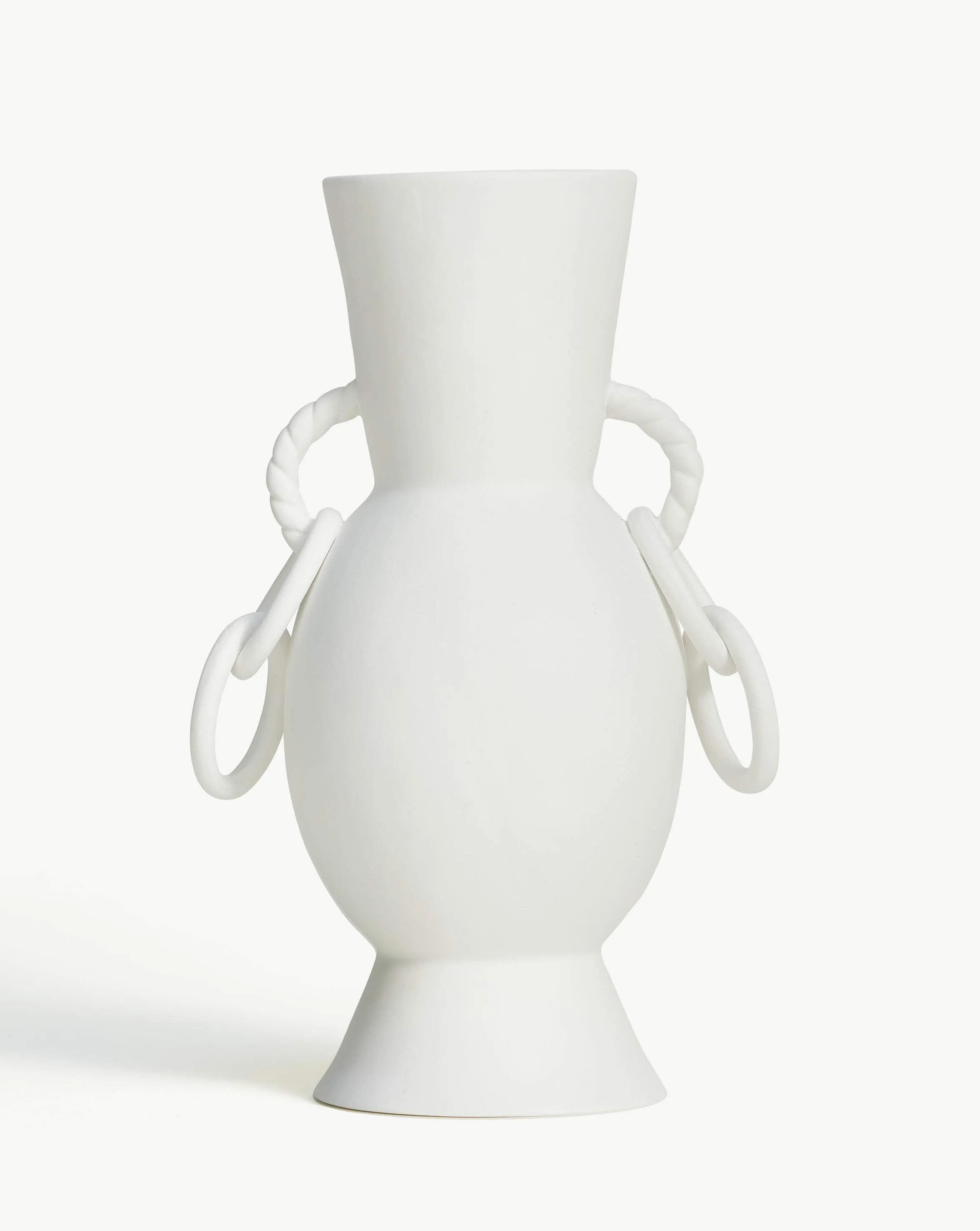 Chain Reakion Ceramic Vase | Ceramic/White