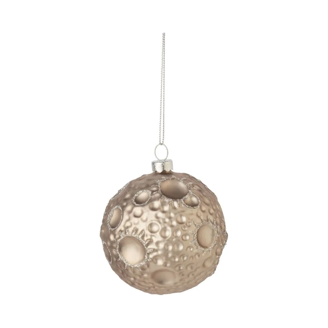Glass Moon Ornament