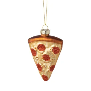 Glass Pizza Ornament