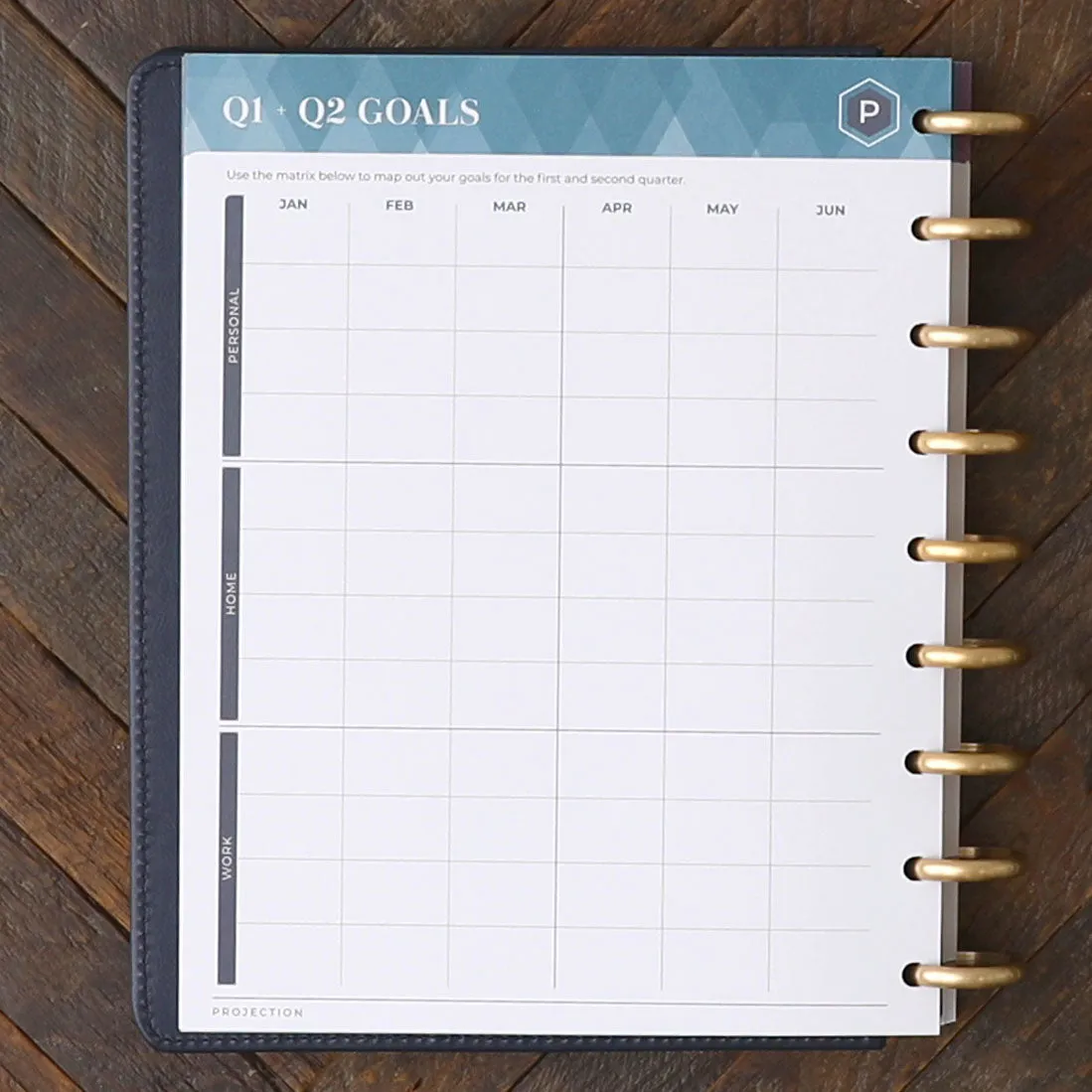 Goal Setting Planner Insert