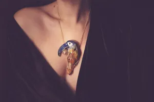 Handmade Ceramic Tucano Pendant