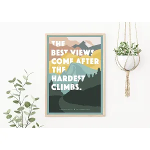 Hardest Climb - 12x16 Poster