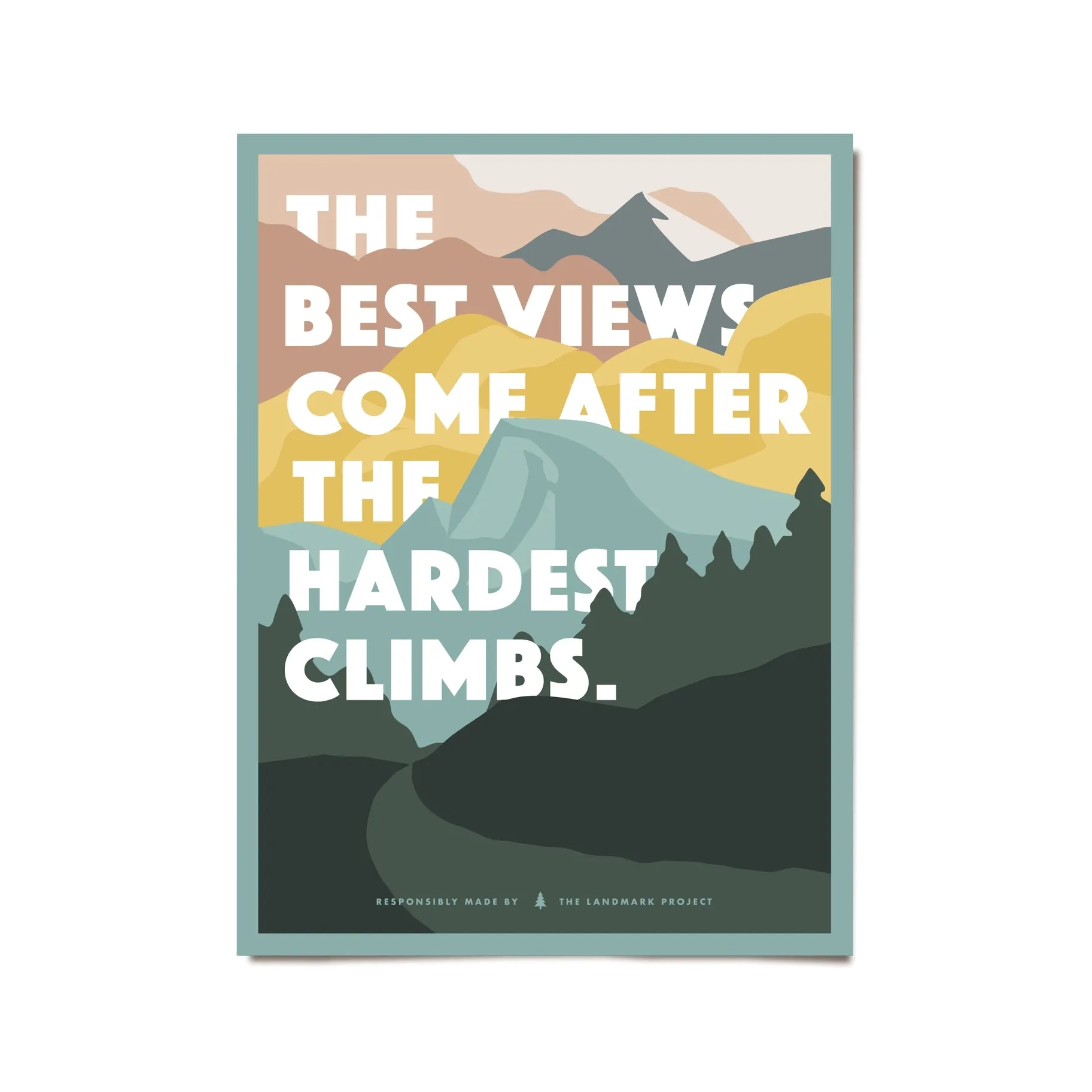 Hardest Climb - 12x16 Poster
