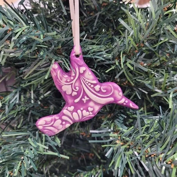 Hummingbird Ceramic Ornament