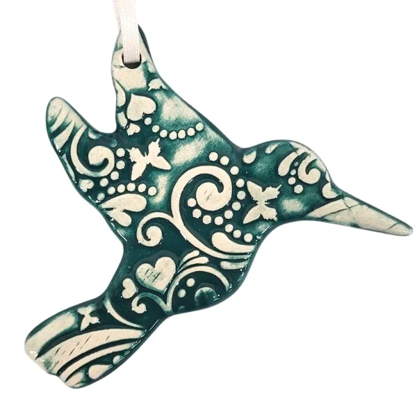 Hummingbird Ceramic Ornament