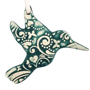 Hummingbird Ceramic Ornament
