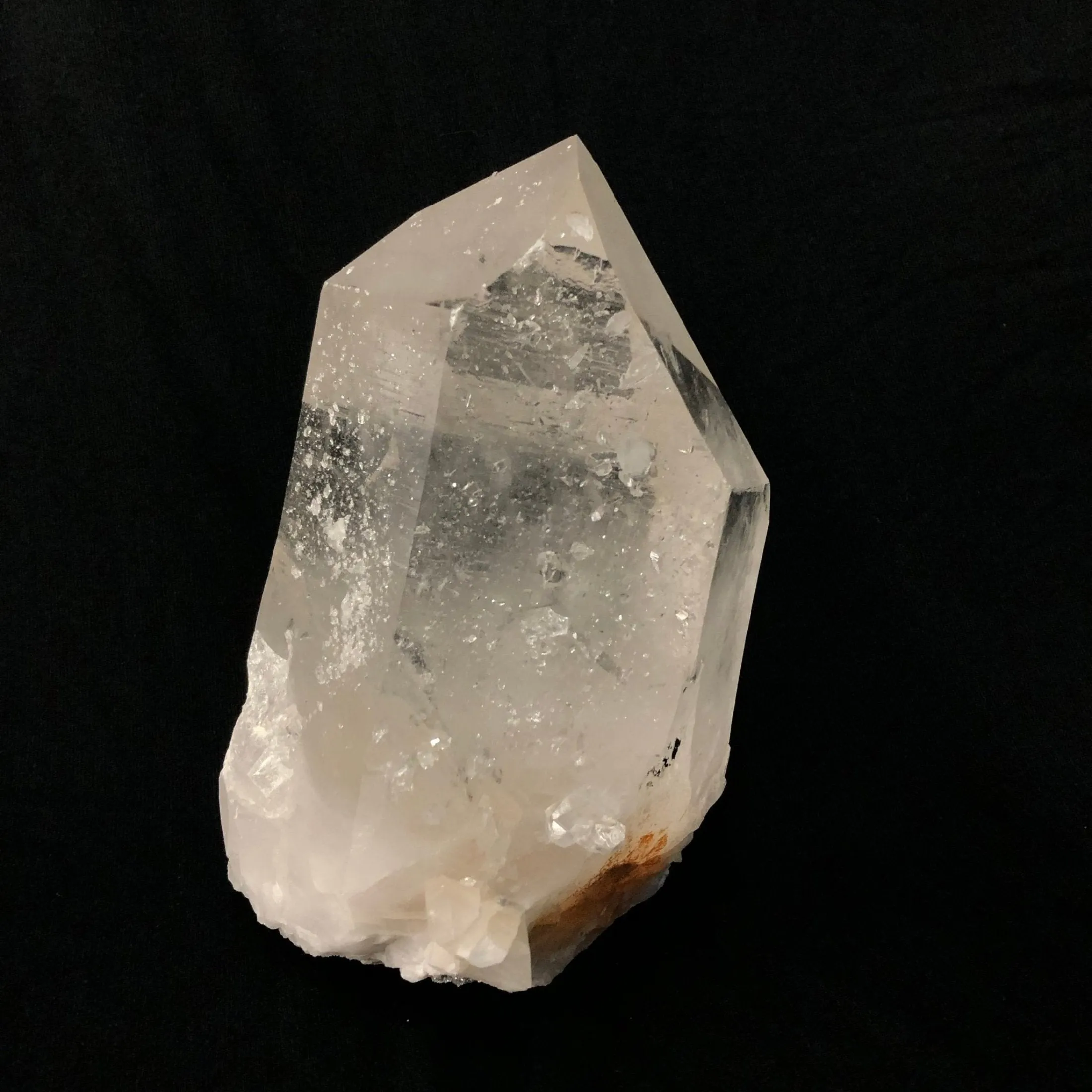 Large Arkansas Clear Quartz Crystal Point With Trigger Crystals