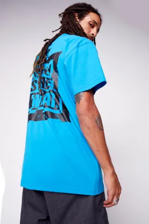 Safety Pin Logo T-Shirt - Blue