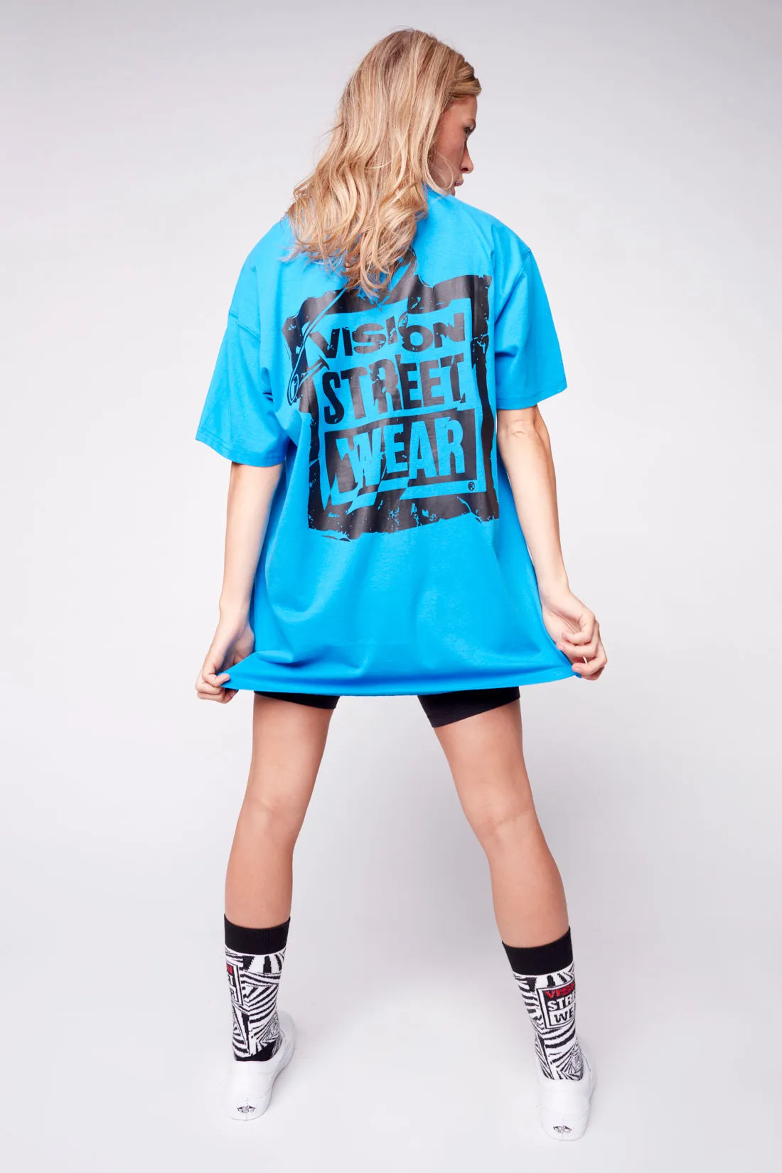 Safety Pin Logo T-Shirt - Blue