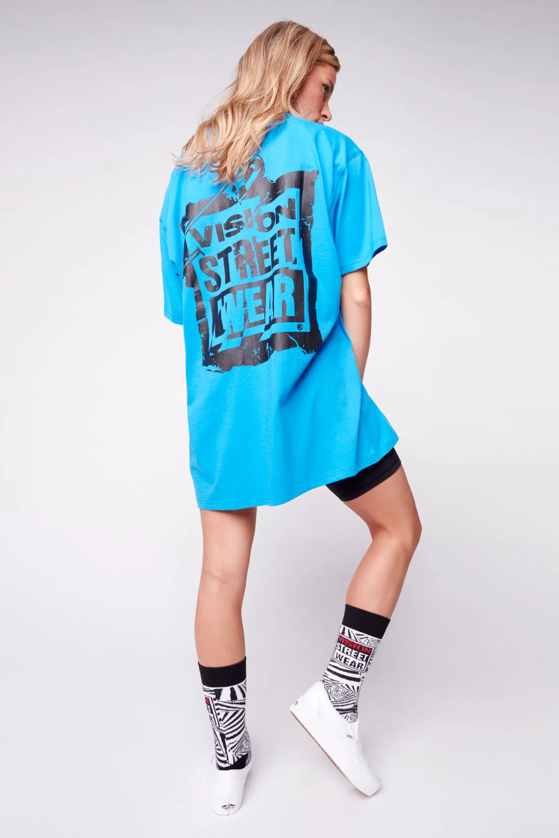 Safety Pin Logo T-Shirt - Blue