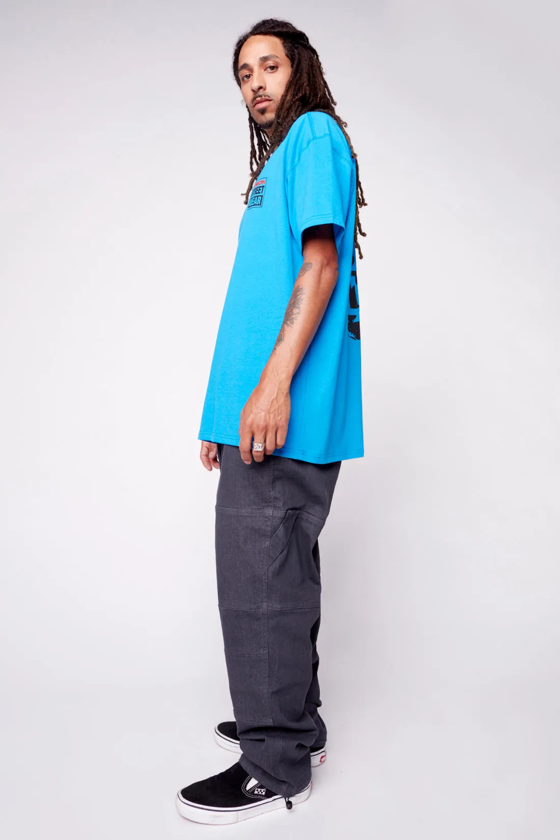 Safety Pin Logo T-Shirt - Blue
