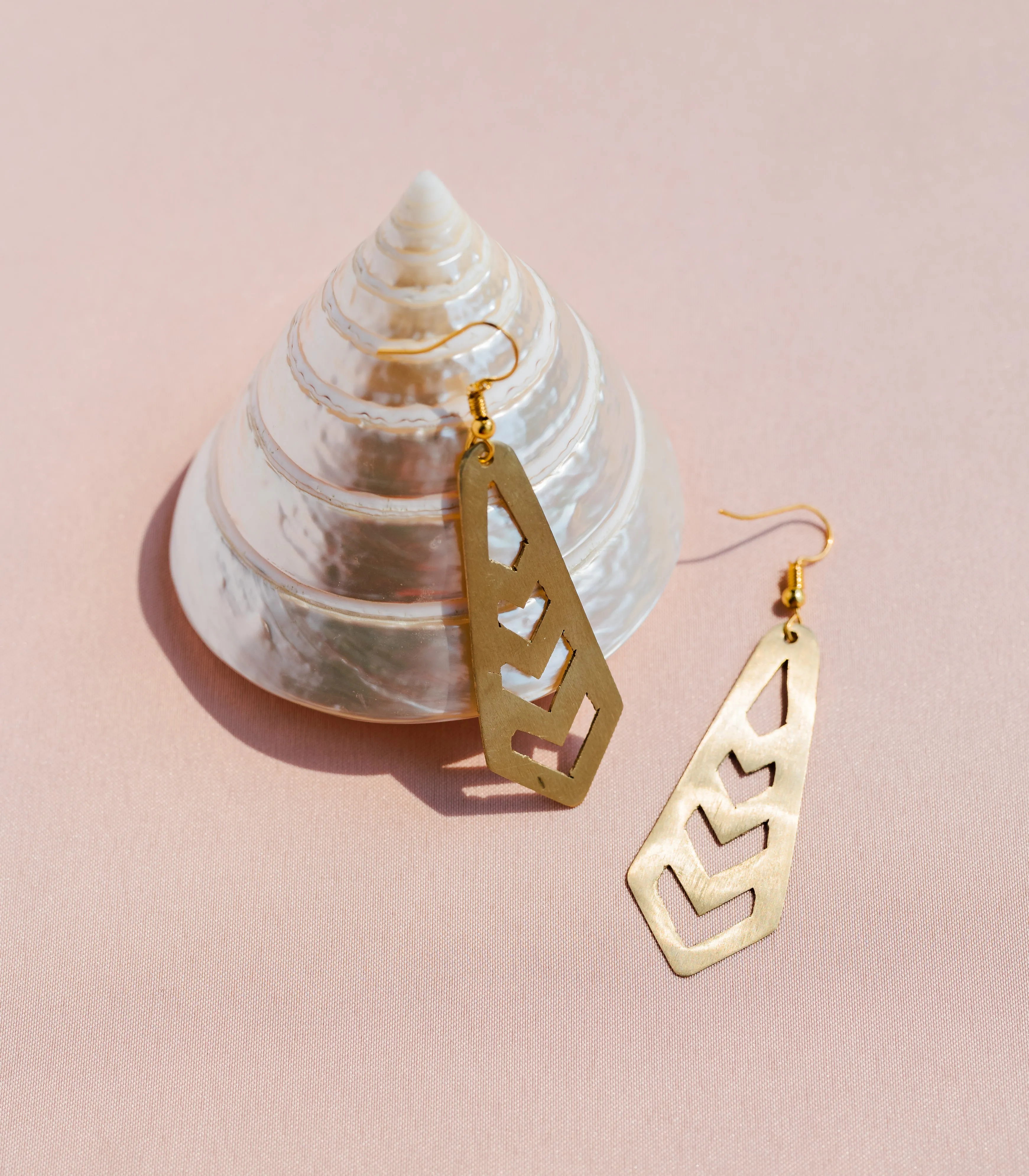 Silang K'daw Sunray Brass Earrings