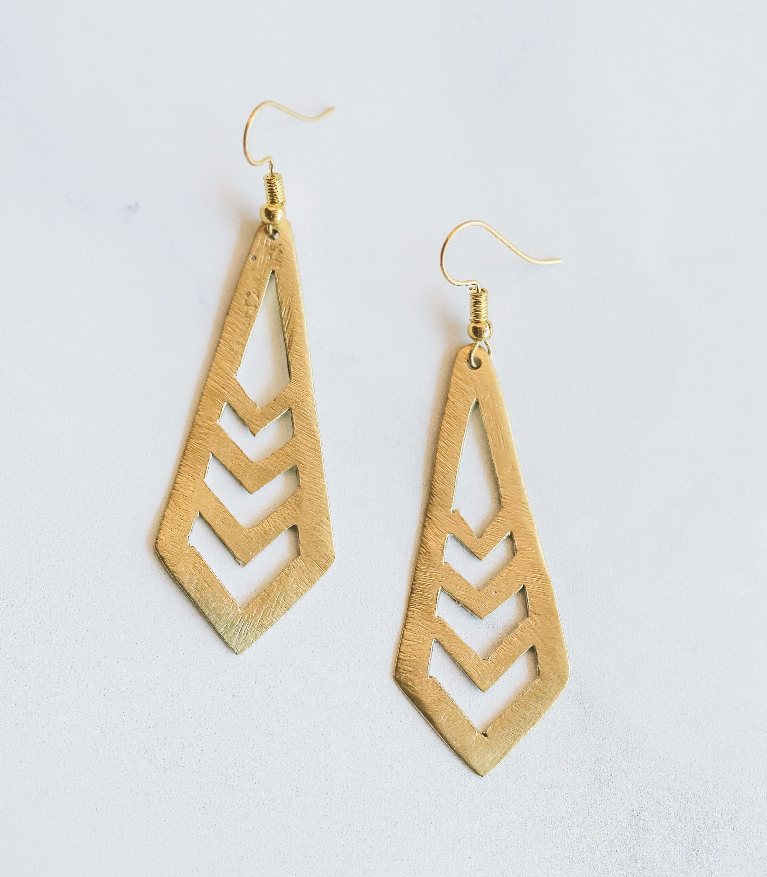 Silang K'daw Sunray Brass Earrings