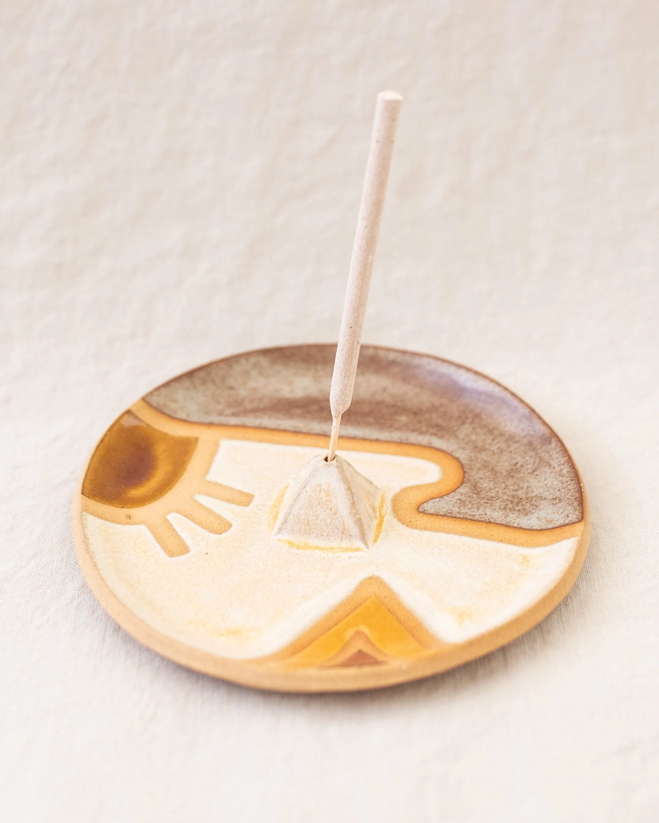 Wax Resist Incense Dish